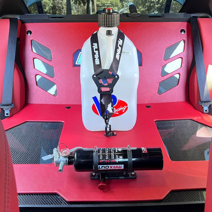 Dual Y Fuel Jug Strap with hardware/anchors (ALPINE)