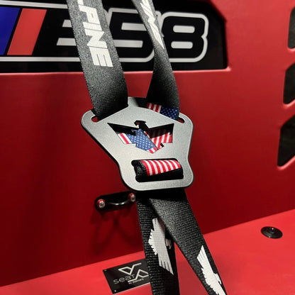 Dual Y Fuel Jug Strap with hardware/anchors (ALPINE)