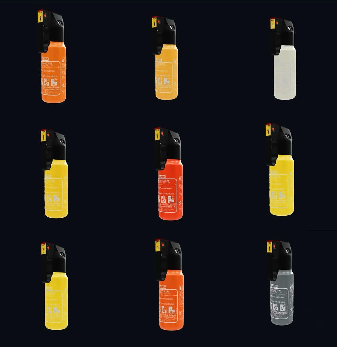 OEM Fire Extinguisher (Color-Matched)
